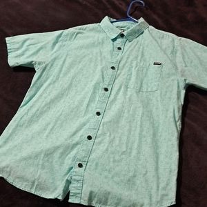 Zoo York turquoise button up short sleeve